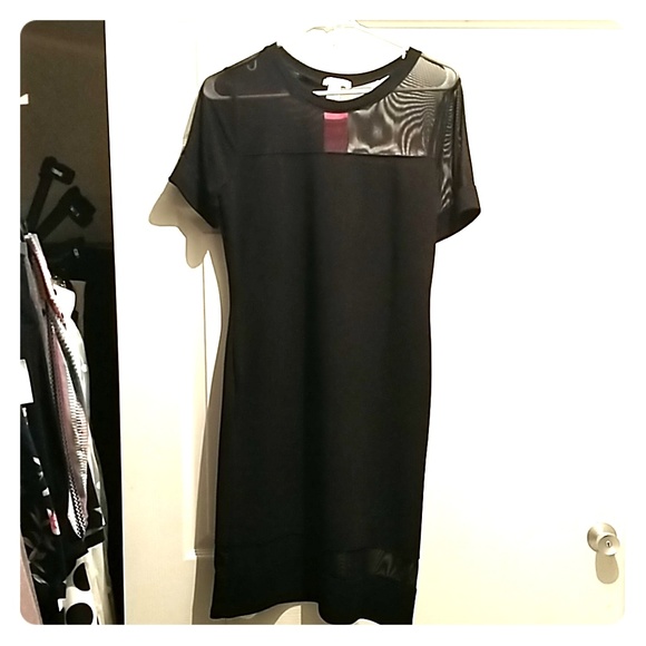 Black Mesh Dress NWT 1X - Picture 1 of 3